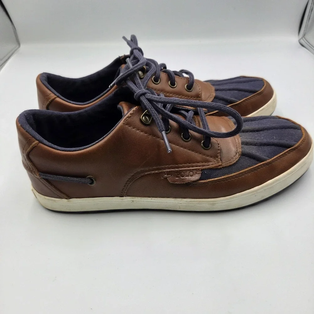 Polo Ralph Lauren Ramiro Canvas Sneaker Deck Shoe Navy Lace-up Nautical 10.5 D